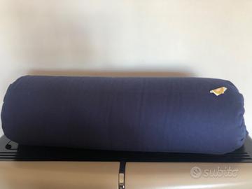 Bolster cilindrico yoga/pilates blu lotuscraft