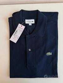 LACOSTE POLO MANICA CORTA BLU TAGLIA 4 NUOVA