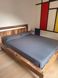 Letto legno africano