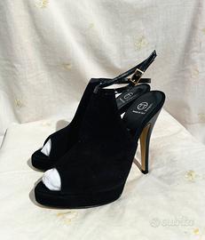 Bagatt • Scarpe open toe con tacco in pelle/suede