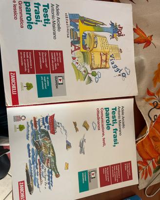 Libri di grammatica italiana prima e seconda supe