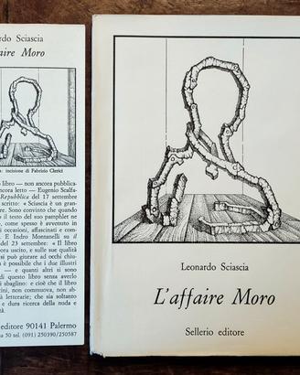 Libro L'AFFAIRE MORO Leonardo Sciascia 1978