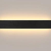 Applique LED design moderno in alluminio nero