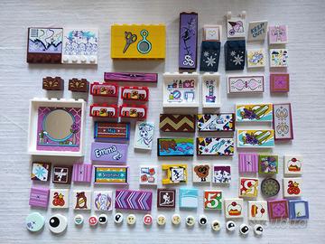 Lego pezzi vari decorati