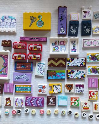 Lego pezzi vari decorati