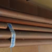 n. 7 Barre/tubo in rame da mt. 5  Diam. 28 x 1