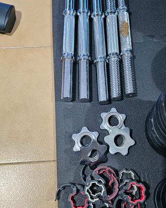 Set Ghisa Home Gym 28mm | Dischi, Manubri