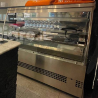 Frigo murale in acciaio illuminato per attività