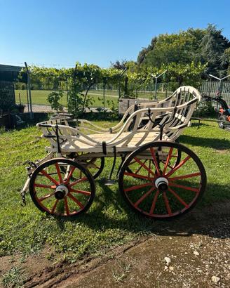 Antica carretta agricola in legno anni 20'- 40'