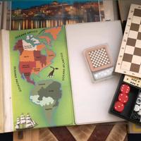Mini Risiko scacchi dama domino da viaggio+Vario