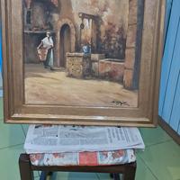 tela raffigurante corte casa rurale 