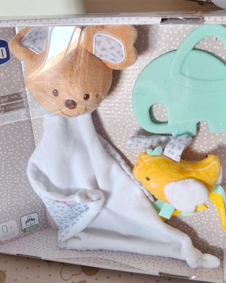 Set nascita Chicco Doudou, portaciuccio, m.gengive