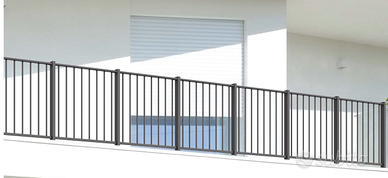 Parapetto per balconi in ferro modello eco