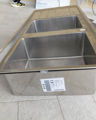 Lavello cucina doppia vasca con gocciolatoio – Ott