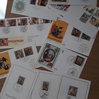 buste  con francobolli religiosi di Natale