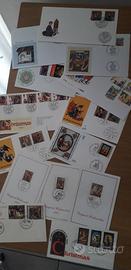 buste  con francobolli religiosi di Natale