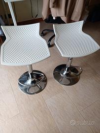 Sgabelli bianco perla per cucina o bar LEGGI BENE 