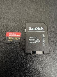 Scheda micro SDXC Sandisk Extreme Pro 512 gb V30