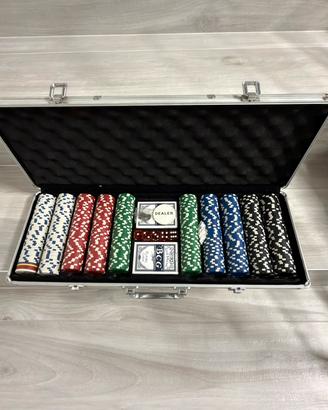 Valigetta Poker completa 500 fiches
