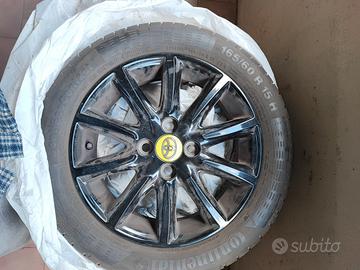 4 Gomme + Cerchi in lega,  Continental 165-50-R15