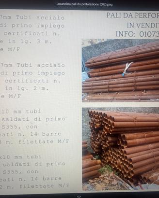 Pali da perforazione