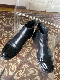 Stivaletti donna in pelle e vernice misura 38