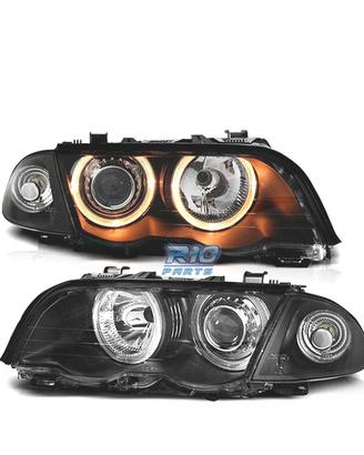 FARI BMW E46 BERLINA 98-01 ANGEL EYES HALOGENO FON