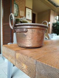 PENTOLA IN RAME ROSSA