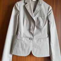Giacca in cotone color tortora Carla G. tg. 38