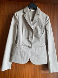 Giacca in cotone color tortora Carla G. tg. 38