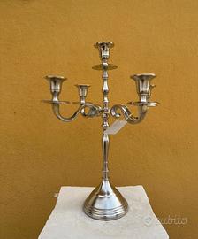 Candeliere stile vintage color argento