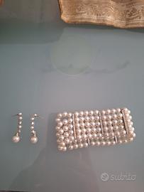 completo bracciale e orecchini sposa