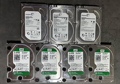 Lotto 7 Hard Disk Interni 3.0 TB (3000 GB) - 3.5"