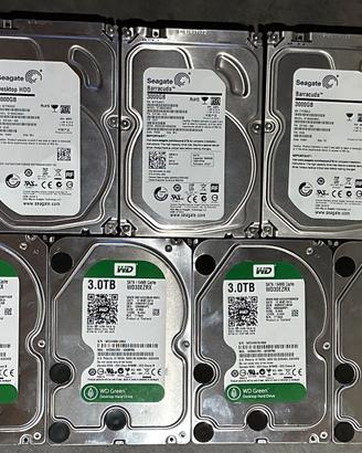 Lotto 7 Hard Disk Interni 3.0 TB (3000 GB) - 3.5"