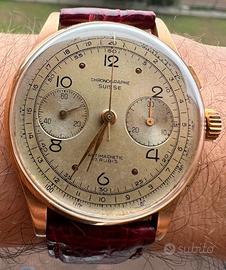 Chronographe Suisse Oro Rosa 18 kt si scambi