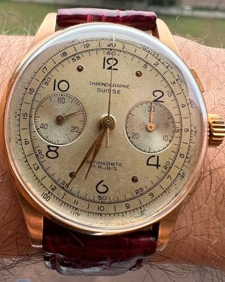 Chronographe Suisse Oro Rosa 18 kt si scambi
