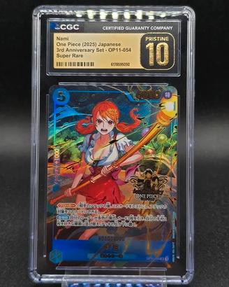 CGC 10 Pristine Nami OP11-054 3rd Anniversary Set