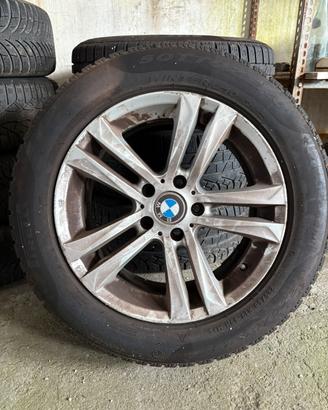 Set 4 cerchi BMW X3 17”+gomme invernali 225/60 R17