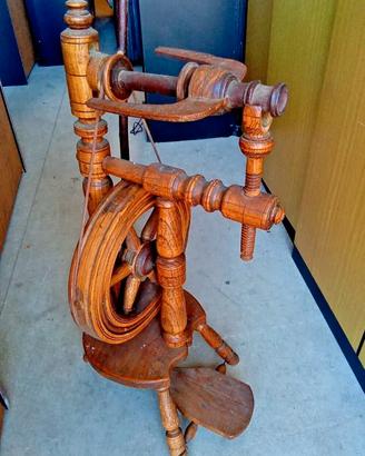 Arcolaio antico filatoio in legno vintage per fila