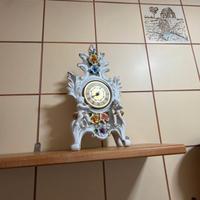 Orologio da tavolo stile Capodimonte