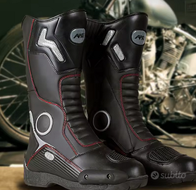 AMUMOTO Stivali da equitazione per moto