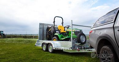 Rimorchio ribassato due assi PT 3500