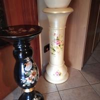 colonne porta vaso in ceramica