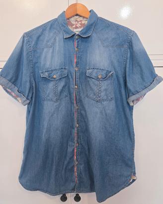 Camicia Jeans Denim Piazza Italia Man XL