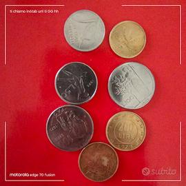 7 monete italiane in lire 1979/80