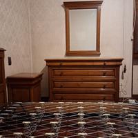 cassettono e specchio in legno massello