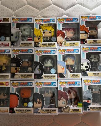 Lotto 15 funko pop naruto