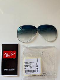 Lenti Ray-Ban RB3025 Aviator 58mm Blu sfumate