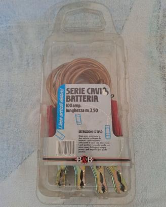 Cavi Batteria Auto 100A - 2,50 metri - Nuovi