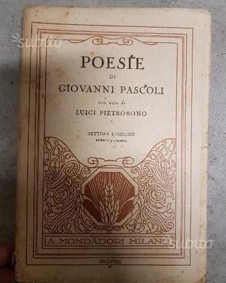 Poesie di GIOVANNI PASCOLI, LUIGI PIETROBONO
